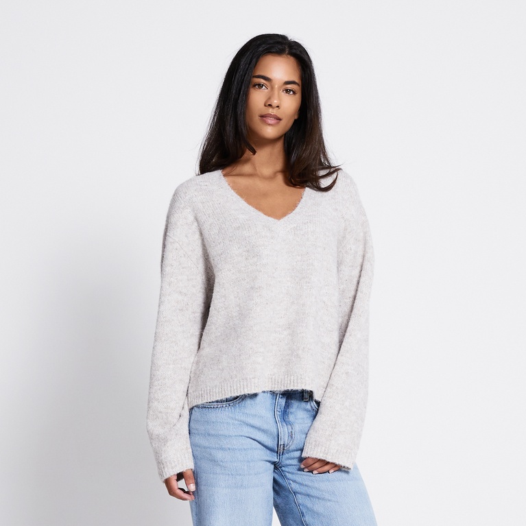 V-neck knit sweater "Eina"